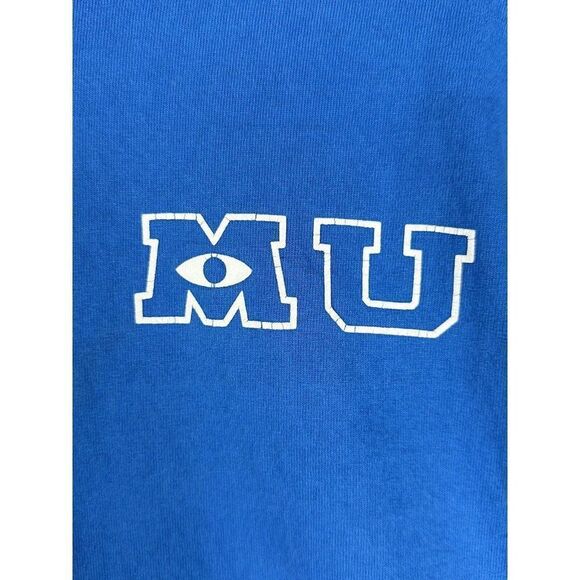 Disney Parks Spirit Jersey Stripe Monsters University Blue White Adult Medium‎ - Picture 2 of 9